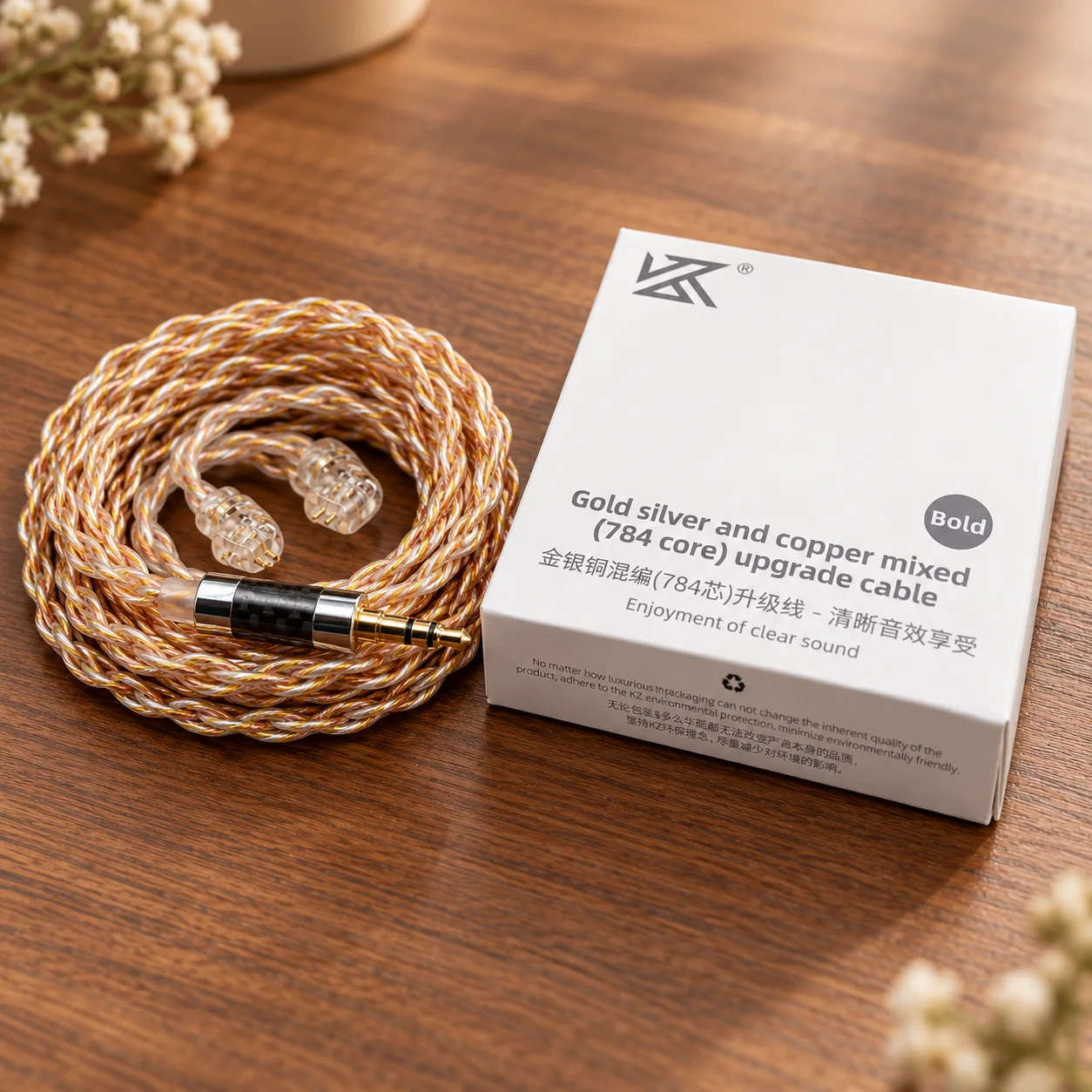 KZ 784 Core gold silver - Cable de auricular InEar · imagen 3