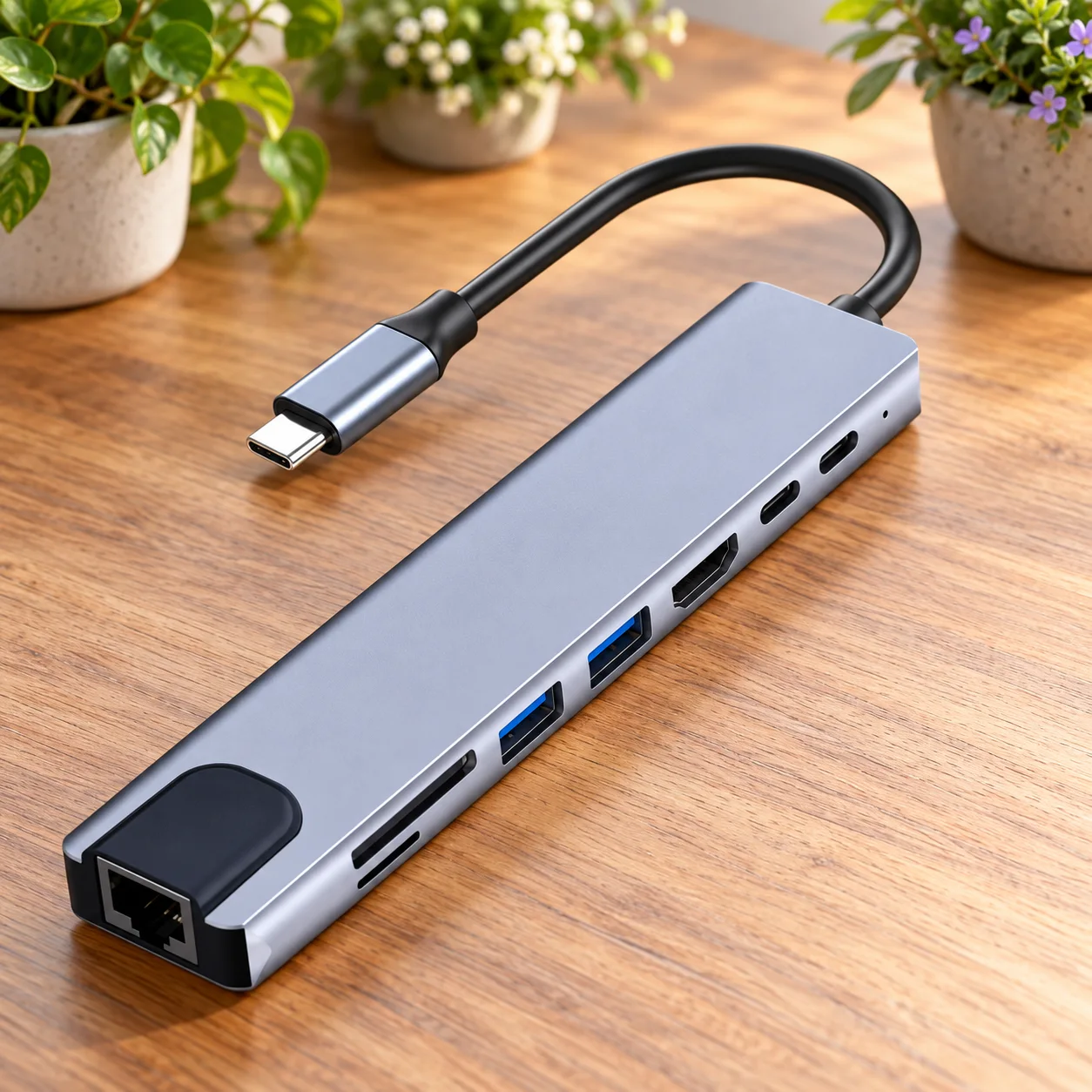 Hub 8 en 1 HDMI - RJ45